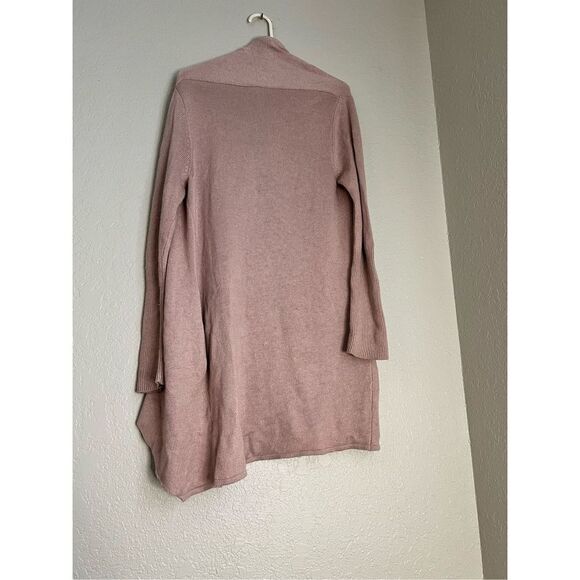 Leith Womens XS Open Front Long Cardigan Sweater With Pockets wool blend - Picture 2 of 5